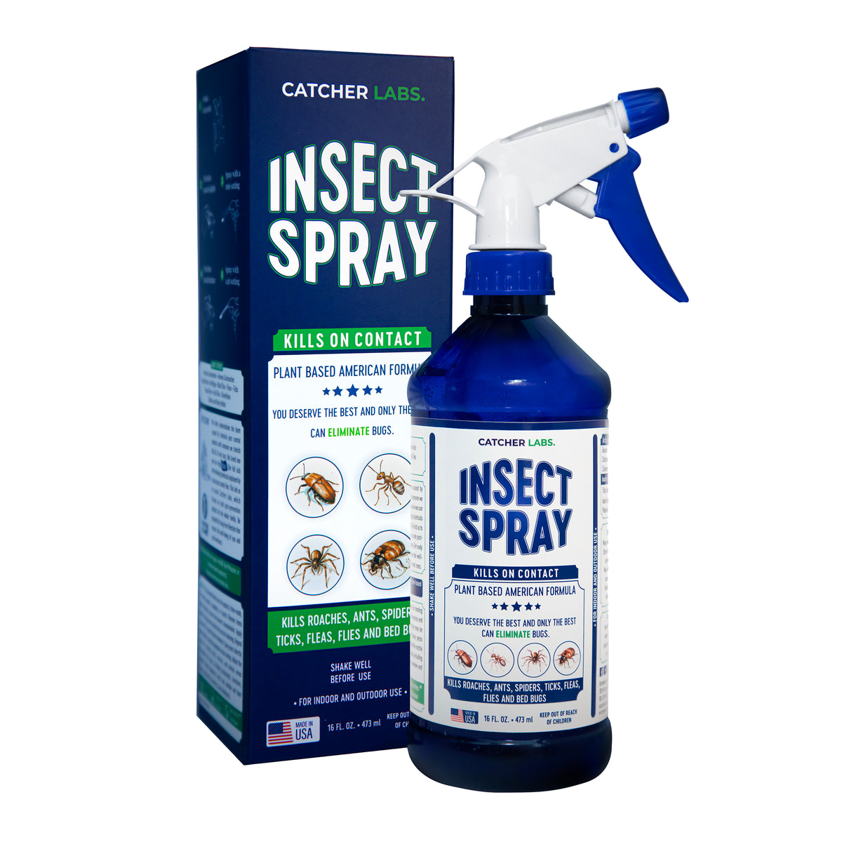 Natural Insect Spray for Indoor and Outdoor | 16 Fl. Oz – Catcher Labs